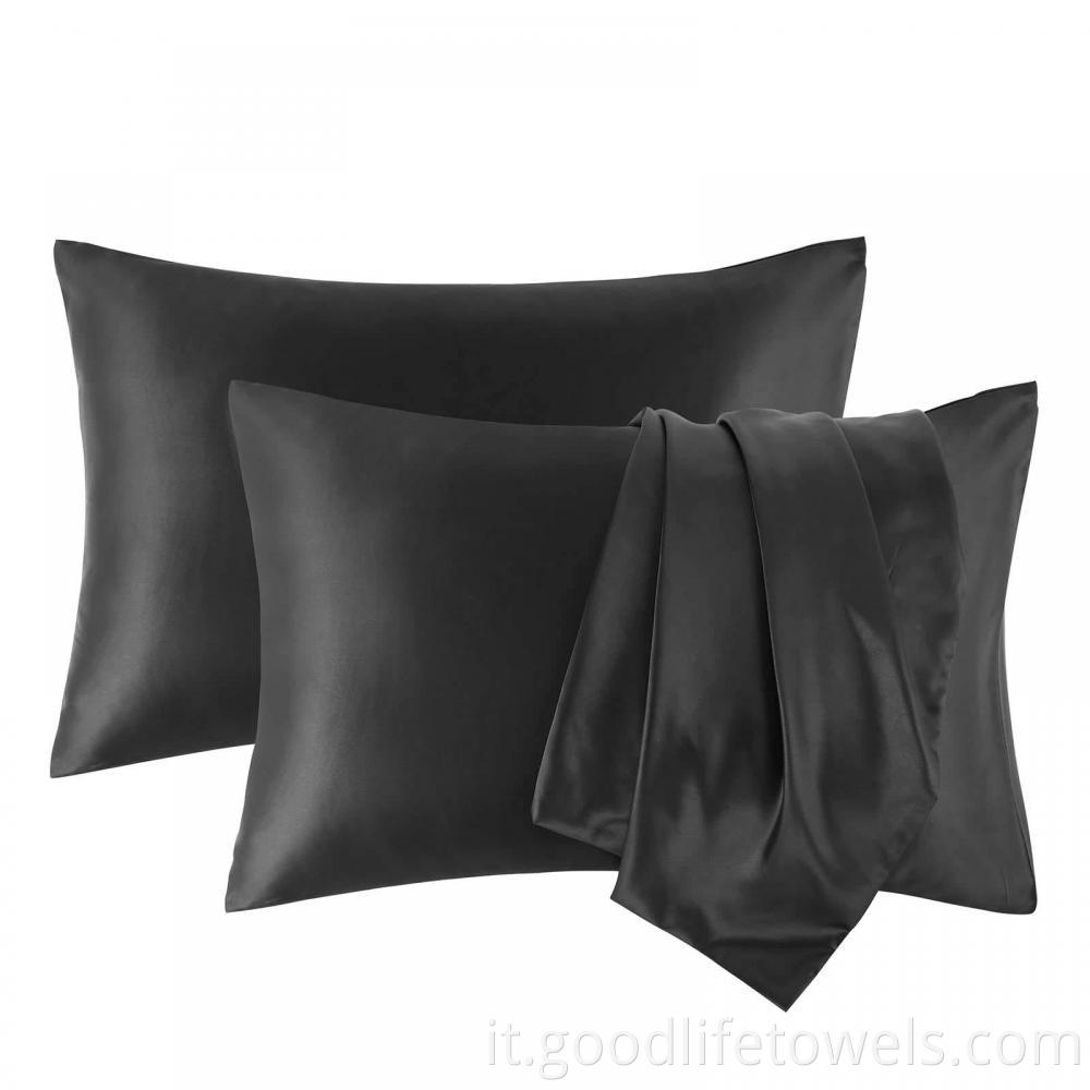 Silk Satin Pillow Covers With Envelope Closure
